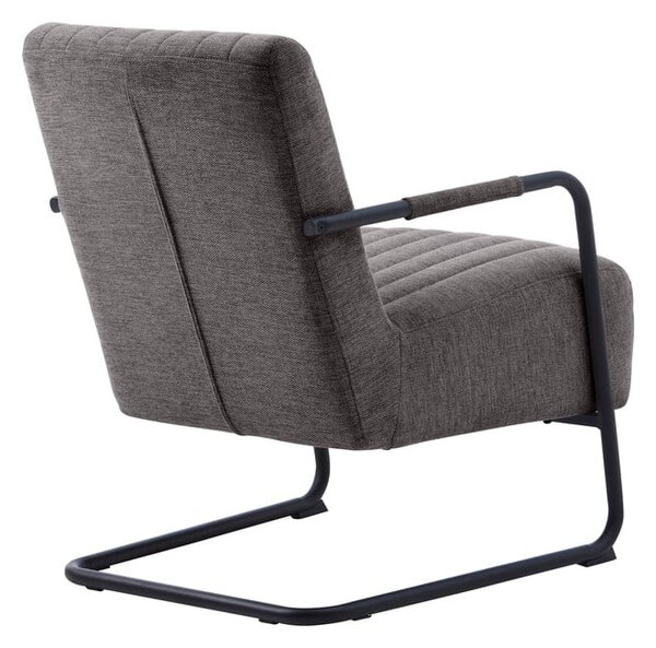 Ciemnoszary fotel Trout – Unique Furniture