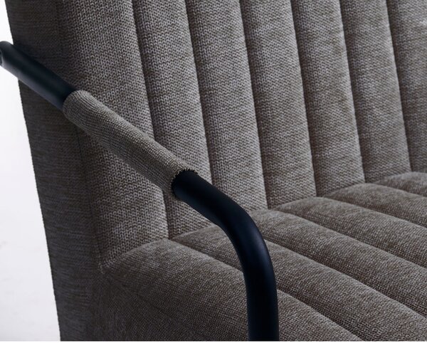 Ciemnoszary fotel Trout – Unique Furniture
