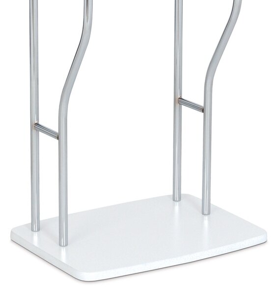 Cichy sługa Dustin chrom / biały, 45 x  108 cm