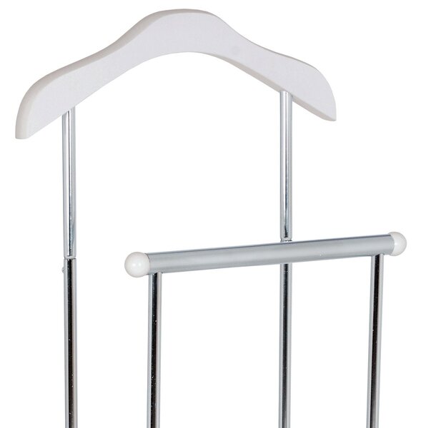 Cichy sługa Dustin chrom / biały, 45 x  108 cm