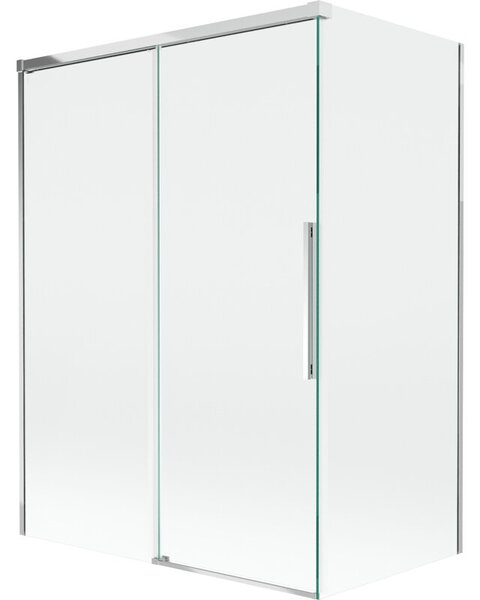 Mexen Rox parawan nawannowy 2-skrzydłowy rozsuwany 120 + 70 x 150 cm, transparent, chrom - 8C9-120-070-01-00