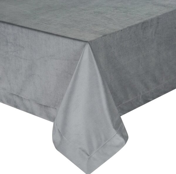 Obrus EUROFIRANY Melinda 140 x 220 cm Stalowy
