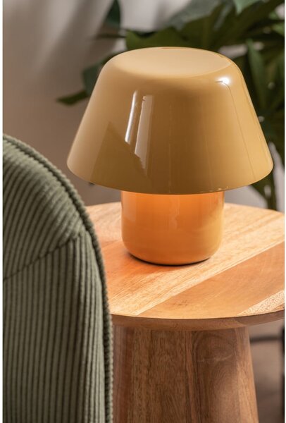 Lampa stołowa w kolorze ochry (wysokość 19 cm) Afan – Leitmotiv