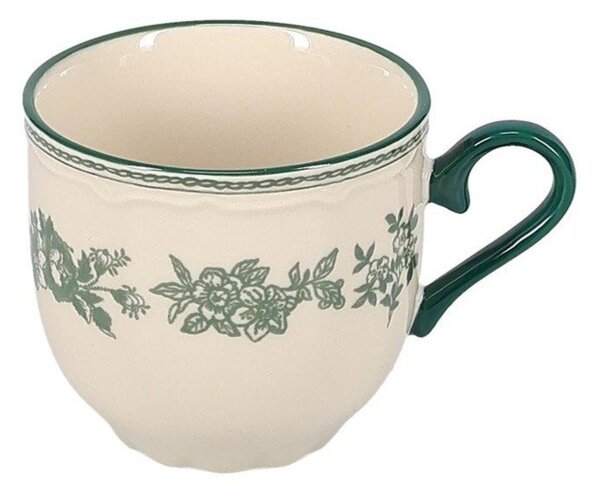 Zielona/w kolorze kości słoniowej porcelanowa filiżanka 215 ml Cyril – S|P Collection
