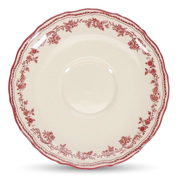 Bordowy/w kolorze kości słoniowej spodek ø 15,5 cm Cyril – S|P Collection