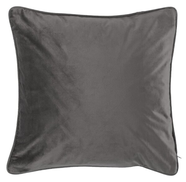 Ciemnoszara poduszka Tiseco Home Studio Velvety, 45x45 cm