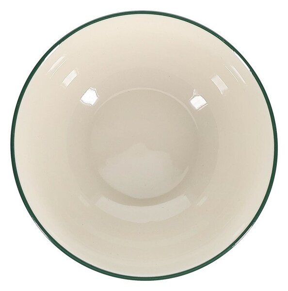Zielona/w kolorze kości słoniowej porcelanowa miska Cyril – S|P Collection