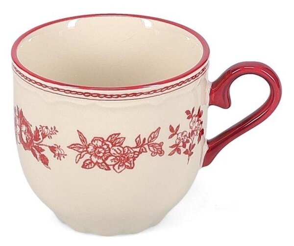 Bordowa/w kolorze kości słoniowej porcelanowa filiżanka 215 ml Cyril – S|P Collection