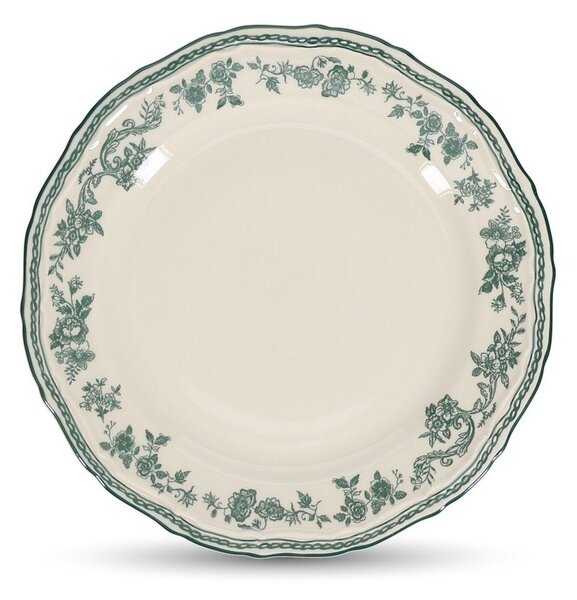 Zielony/w kolorze kości słoniowej porcelanowy talerz deserowy ø 21,5 cm Cyril – S|P Collection