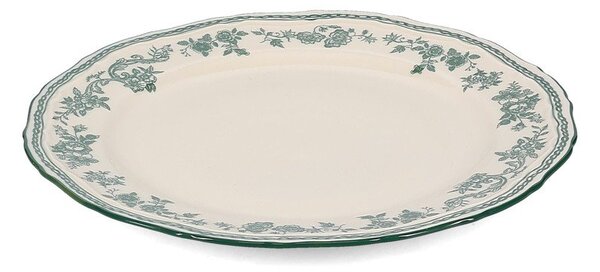 Zielony/w kolorze kości słoniowej porcelanowy talerz deserowy ø 21,5 cm Cyril – S|P Collection