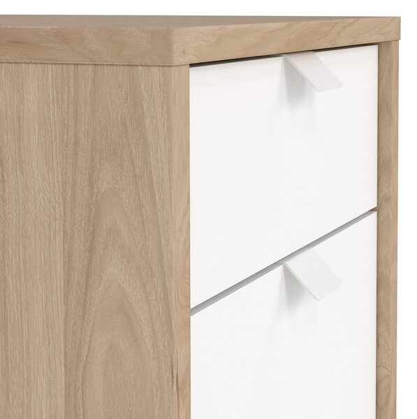 Kontenerek na kółkach 3 szuflady Sign jackson hickory/biały mat