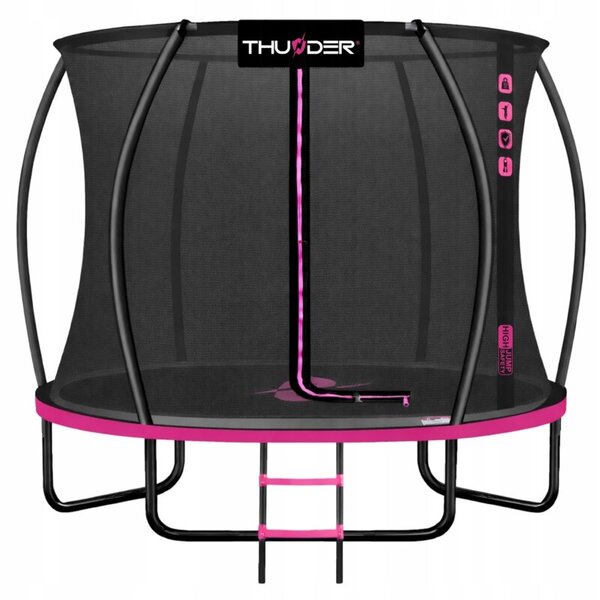 Trampolina ogrodowa THUNDER 8ft 244 cm z siatką wewnętrzną i drabinką
