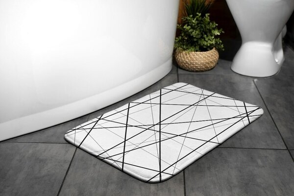 Dywanik łazienkowy antypoślizgowy Dywanik łazienkowy antypoślizgowy Linie Geometryczne