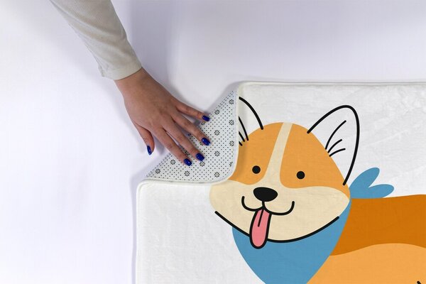 Antypoślizgowy dywanik łazienkowy Antypoślizgowy dywanik łazienkowy Pies Shiba Inu