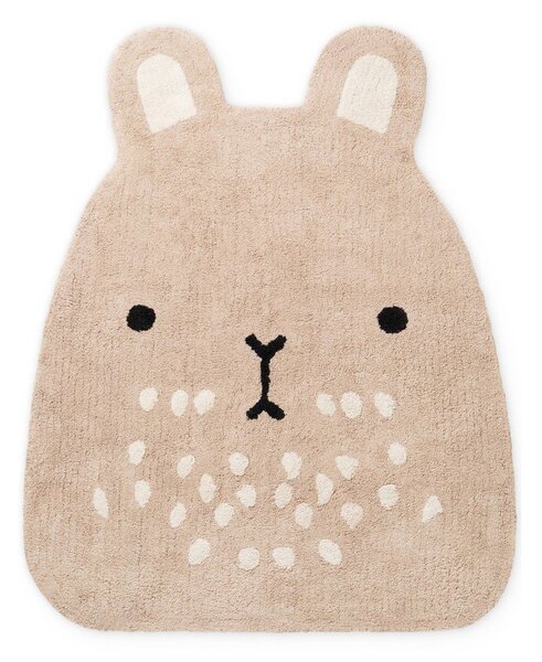 Beżowy bawełniany dywan dziecięcy odpowiedni do prania/tkany ręcznie 120x152 cm Snuggle Pucki – Hanse Home
