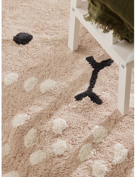 Beżowy bawełniany dywan dziecięcy odpowiedni do prania/tkany ręcznie 120x152 cm Snuggle Pucki – Hanse Home