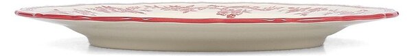 Bordowy/w kolorze kości słoniowej porcelanowy talerz ø 27 cm Cyril – S|P Collection