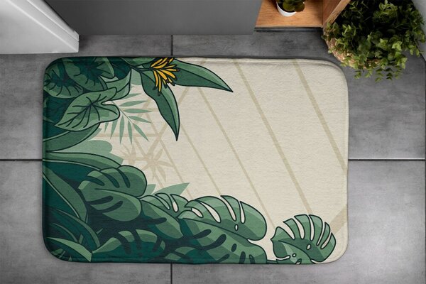 Dywanik pod prysznic Dywanik pod prysznic Rośliny Monstera