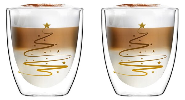 Kompet 2 szklanek z podwójną ścianką 320 ml Amo Xmass Vialli Design