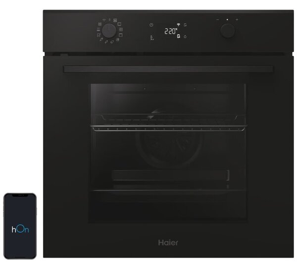 Piekarnik elektryczny parowy HAIER ID Series 2 H6 ID2P3B3EHTB Delicate Steam Termoobieg Czarny