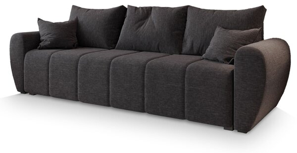 Masseno Sofa MADISON z funkcją spania i pojemnikiem na pościel, Rozkładana sofa - Szary, SAWANA 05