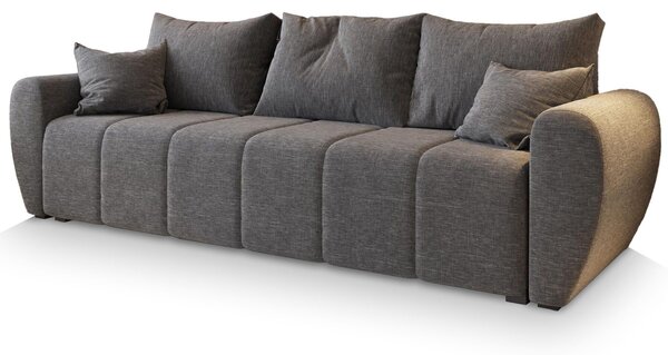 Masseno Sofa MADISON z funkcją spania i pojemnikiem na pościel, Rozkładana sofa - Jasnoszary, SAWANA 21
