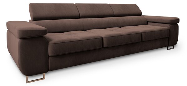 Masseno Sofa MOSINE z funkcją spania, Rozkładana sofa - Brązowy, MONOLITH 29