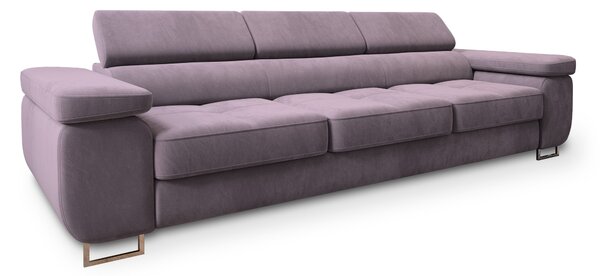 Masseno Sofa MOSINE z funkcją spania, Rozkładana sofa - Wrzosowy, MONOLITH 62