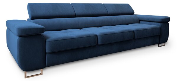 Masseno Sofa MOSINE z funkcją spania, Rozkładana sofa - Granatowy, MONOLITH 77