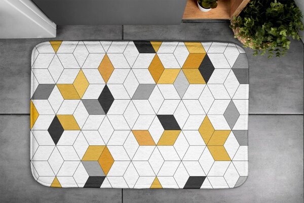 Dywanik łazienkowy Dywanik łazienkowy Geometryczne sześciany