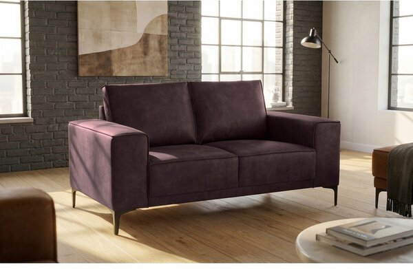 Brązowa sofa z imitacji skóry 164 cm Copenhagen – Scandic