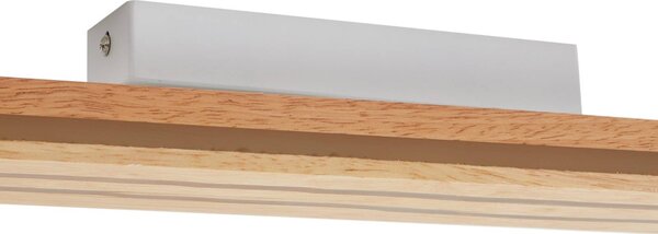 Lampa sufitowa LED Silja Lucande, jasne drewno, salon / jadalnia, drewno, nowoczesny