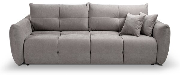 Masseno Sofa MODA z funkcją spania i pojemnikiem na pościel, Rozkładana sofa - Beżowy, WIND 82