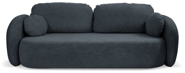 Masseno Sofa AMICO z funkcją spania i pojemnikiem na pościel, Rozkładana sofa - Granatowy, ARAGON 79