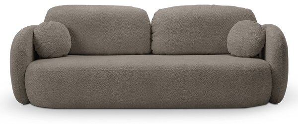 Masseno Sofa AMICO z funkcją spania i pojemnikiem na pościel, Rozkładana sofa - Beżowy, ABRIAMO 1