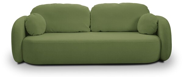 Masseno Sofa AMICO z funkcją spania i pojemnikiem na pościel, Rozkładana sofa - Zielony, SICURO 20