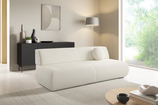 Masseno Sofa DELTA z funkcją spania i pojemnikiem na pościel, Rozkładana sofa - Ecru, PUENTE 03