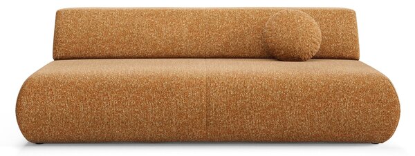 Masseno Sofa DELTA z funkcją spania i pojemnikiem na pościel, Rozkładana sofa - Ceglasty, PUENTE 52