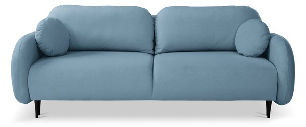 Masseno Sofa AGIO z funkcją spania i pojemnikiem na pościel, Rozkładana sofa - Niebieski, CASTEL 74