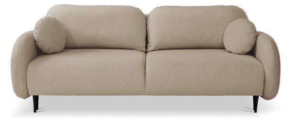 Masseno Sofa AGIO z funkcją spania i pojemnikiem na pościel, Rozkładana sofa - Beżowy, CASTEL 15