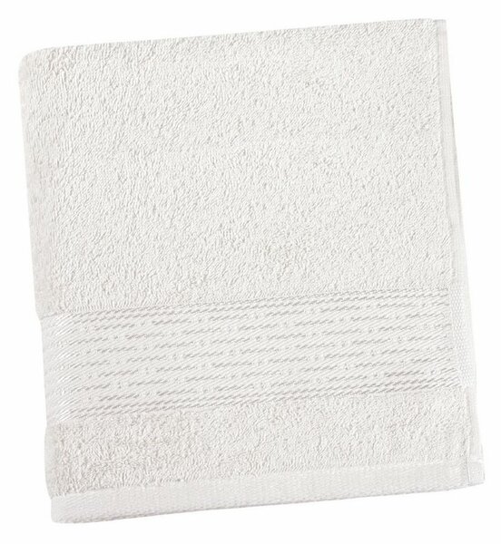 Bellatex Ręcznik Kamilka Pasek biały, 50 x 100 cm