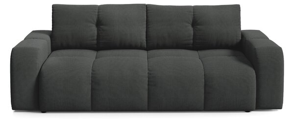 Masseno Sofa DUCA z funkcją spania i pojemnikiem na pościel, Rozkładana sofa - Grafitowy, CURIO 97