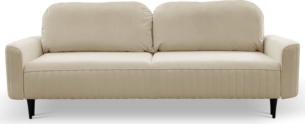 Masseno Sofa FILO z funkcją spania i pojemnikiem na pościel, Rozkładana sofa - Beżowy, VELLUTO 2