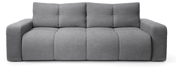 Masseno Sofa DUCA z funkcją spania i pojemnikiem na pościel, Rozkładana sofa - Szary, FLOW 17