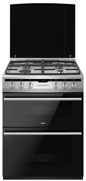 Kuchnia AMICA 617DGE2.33HZPTADPAN(XX) Timer Double Cavity - dwa piekarniki Termoobieg