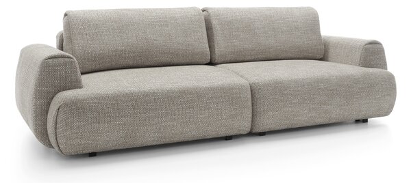 Masseno Sofa ZEST z funkcją spania i pojemnikiem na pościel, Rozkładana sofa - Szary, SILENCIO 19