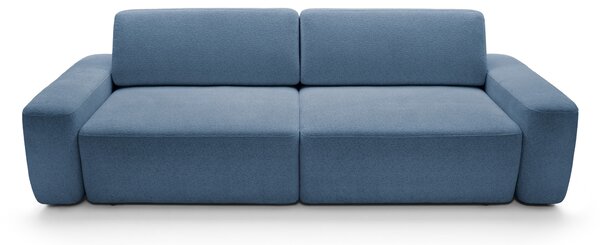 Masseno Sofa VEO z funkcją spania i pojemnikiem na pościel, Rozkładana sofa - Niebieski, RAVEN 86