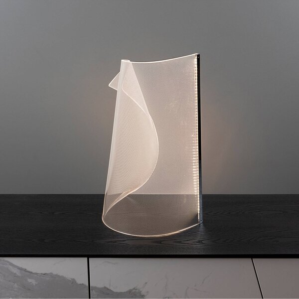 Schuller Valencia Lampa stołowa design Velos, możliwość ściemniania, przezroczysty / transparentny, salon / jadalnia, tworzywo sztuczne, design