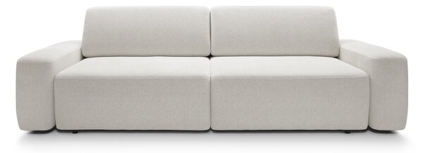 Masseno Sofa VEO z funkcją spania i pojemnikiem na pościel, Rozkładana sofa - Kremowy, RAVEN 22