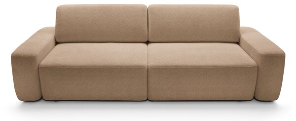 Masseno Sofa VEO z funkcją spania i pojemnikiem na pościel, Rozkładana sofa - Brązowy, RAVEN 38